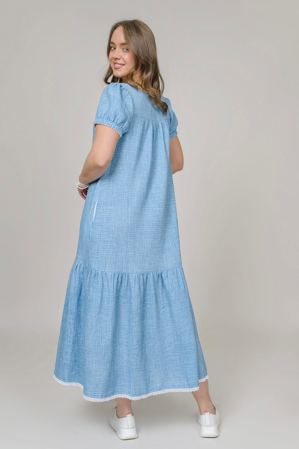 Платье из вареного муслина