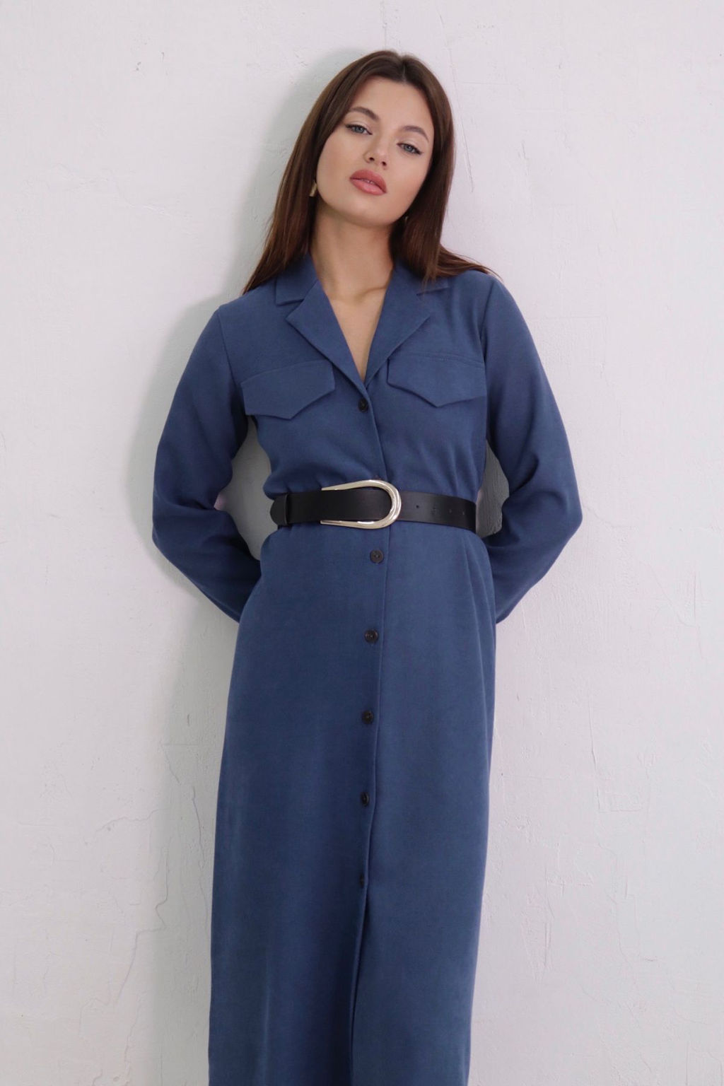 Платье-рубашка с английским воротником - Martichelli фото 255