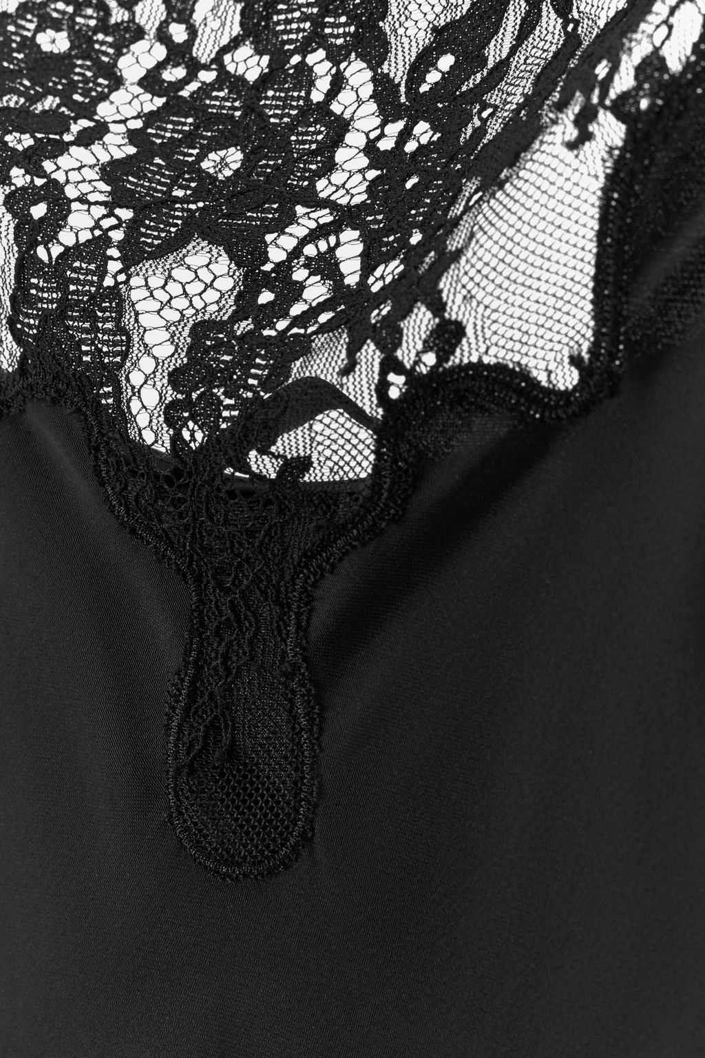 LACE SATIN DRESS