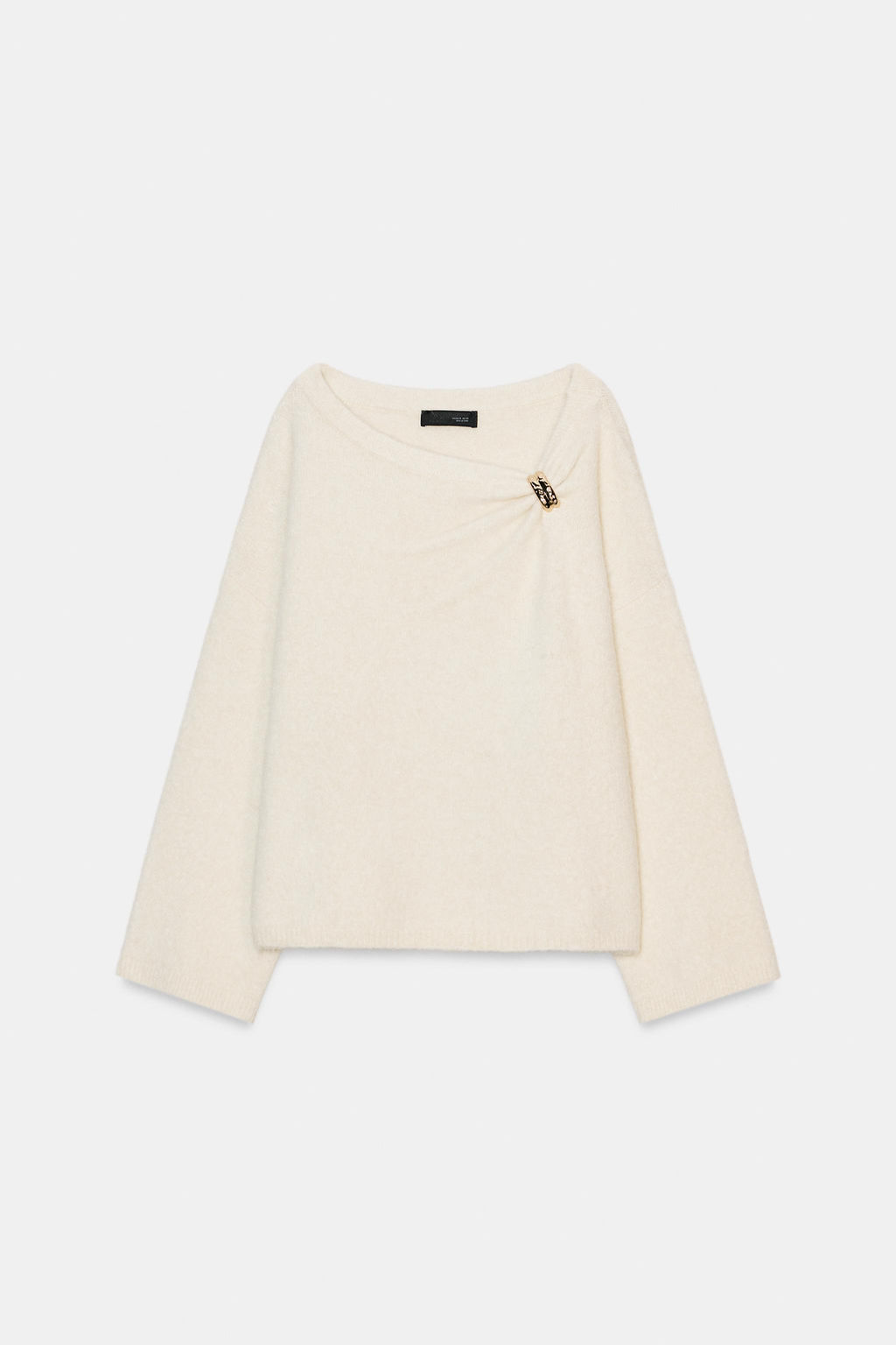 KNIT JUMPER WITH BROOCH - Zara фото 21