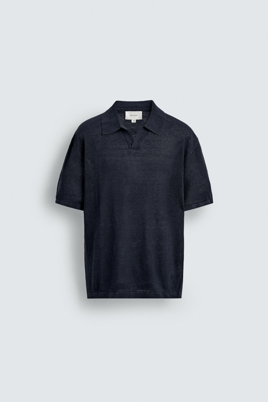 POLO PUNTO REGULAR FIT 100% LINO / Verde claro - Zara фото 15