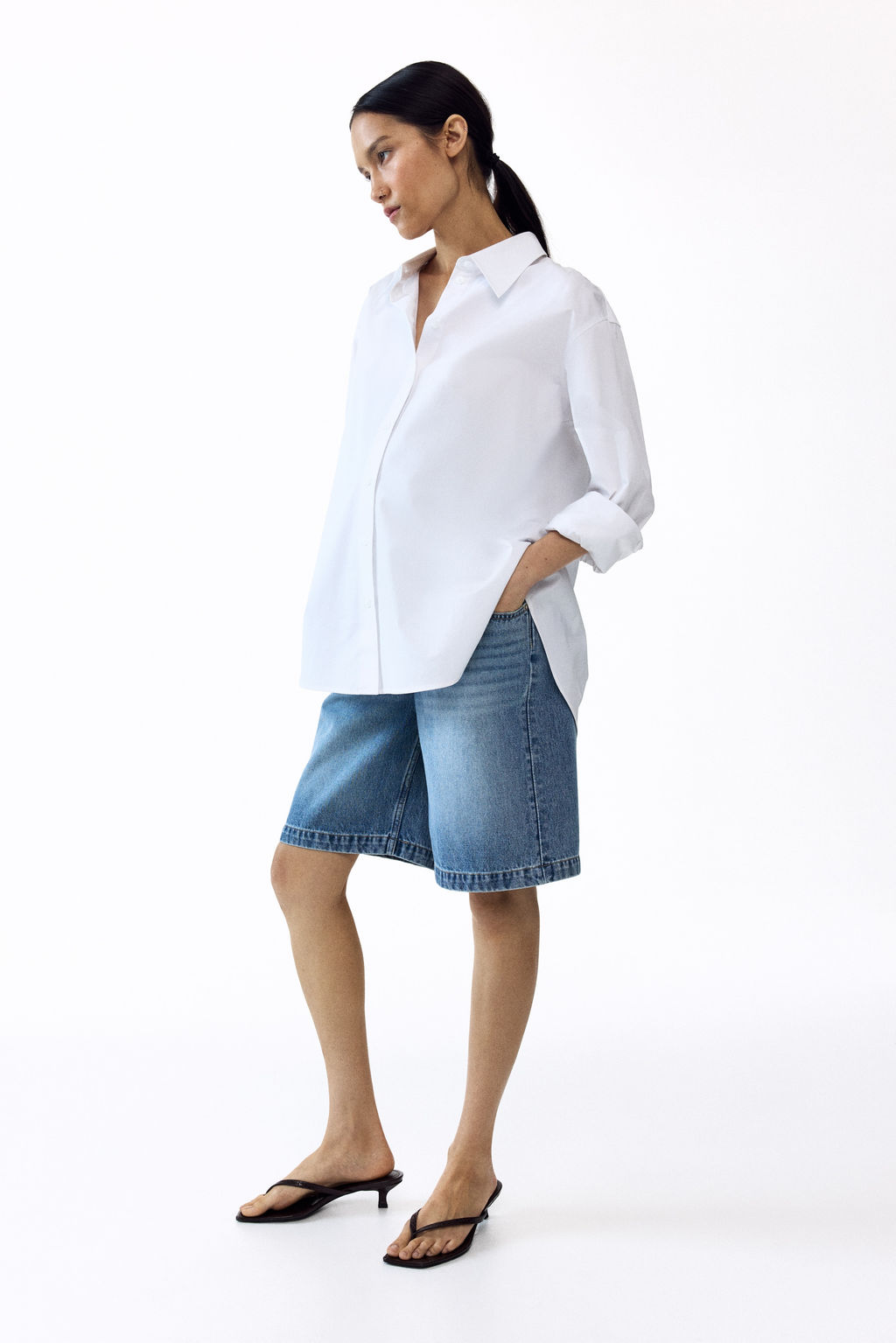 MAMA Bermudas en denim - H&m фото 5