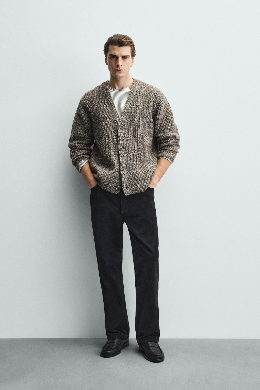RIBBED TEXTURED CARDIGAN - Zara фото 8