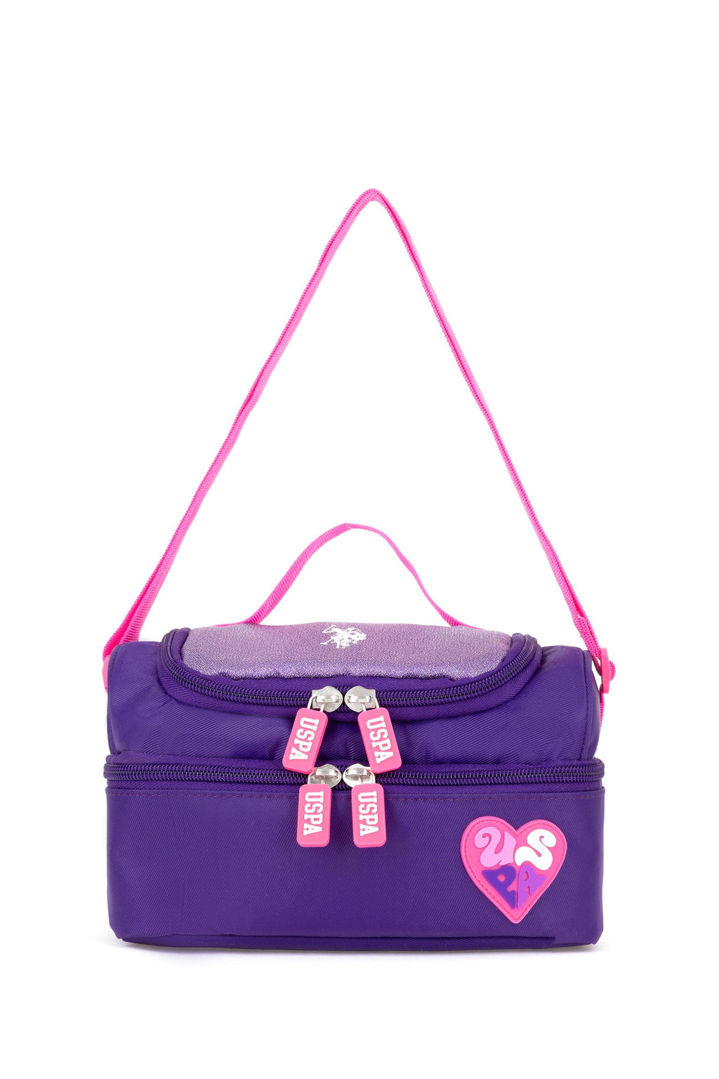 СУМКА ДЛЯ ОБЕДА для девочек фиолетового цвета Неожиданная скидка в корзине - U.s. polo assn фото 4