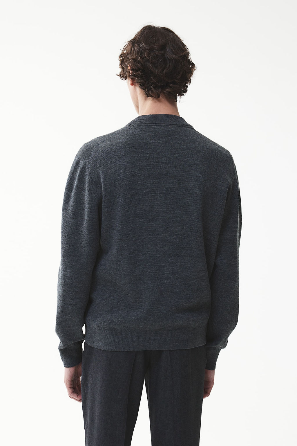 Cardigan bomber en punto fino Slim Fit - H&m фото 5