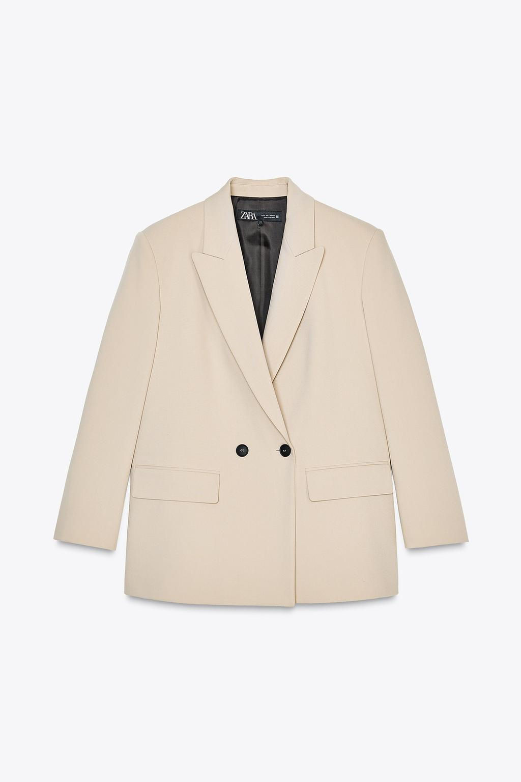 OVERSIZE DOUBLE-BREASTED BLAZER - Zara фото 16