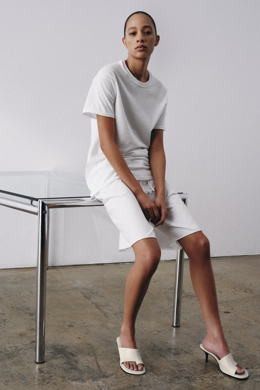 SANDALIA TAC?N PIEL LIMITED EDITION / Blanco