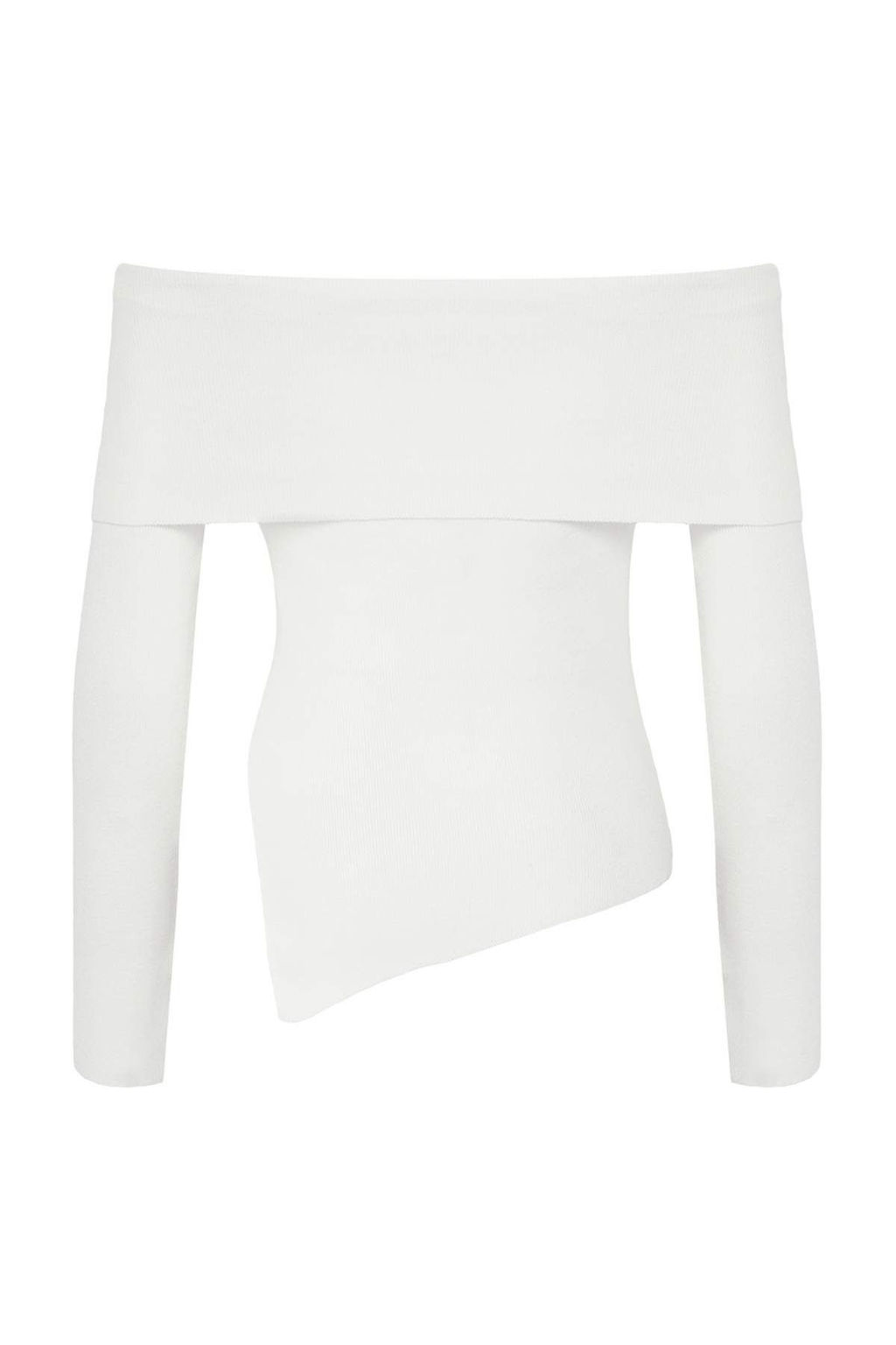 Ekru Premium Iplik/Ozel Iplik Carmen Yaka Triko Kazak TWOAW26KZ00064 - Trendyolmilla фото 6