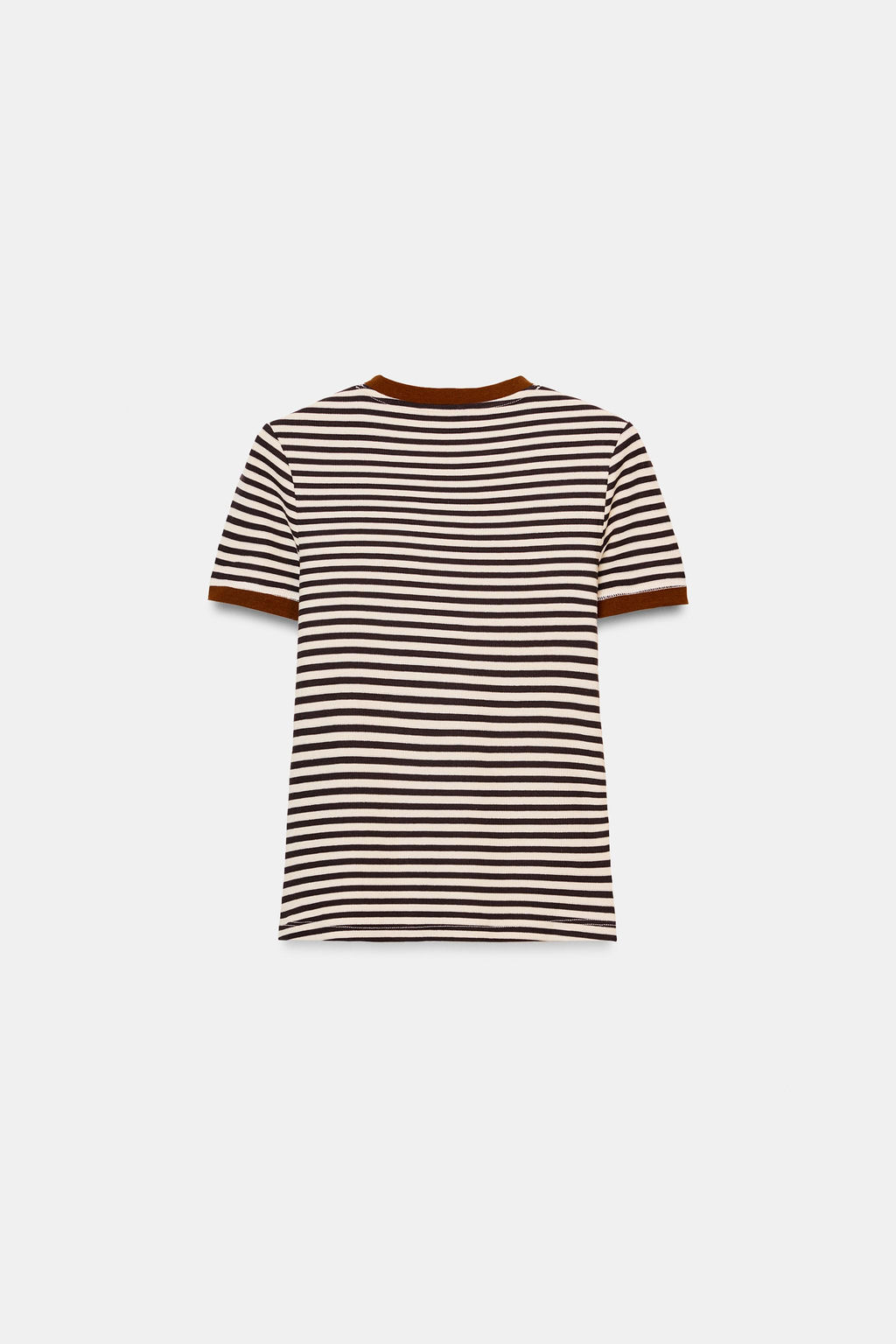 STRIPED SHORT SLEEVE T-SHIRT - Zara фото 11
