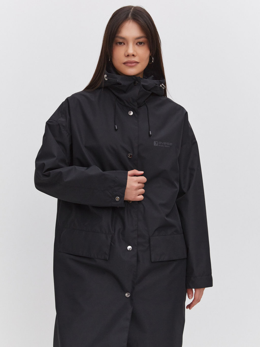 Плащ женский OVERSIZE 24271-465 черный - Avese фото 32