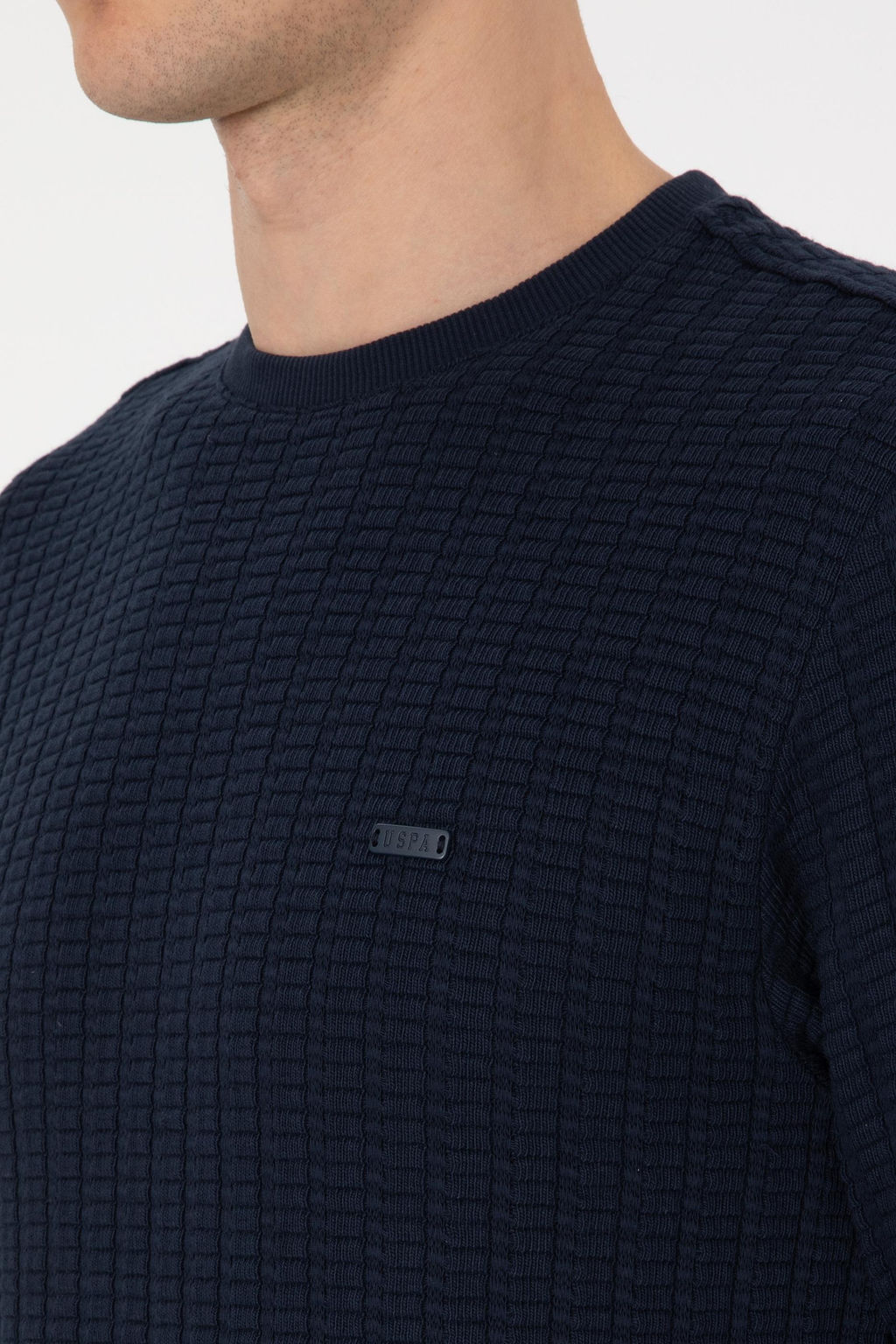 Erkek Regular Fit Bisiklet Yaka Lacivert Sweatshirt