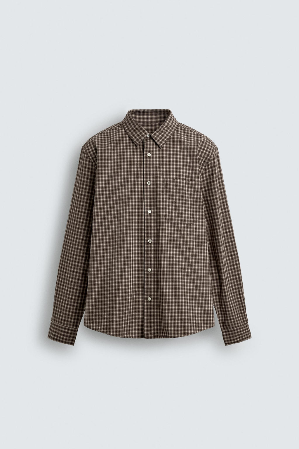 RELAXED FIT CHECK SHIRT - Zara фото 8