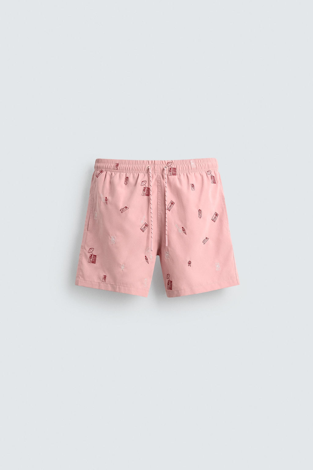 SWIMMING TRUNKS WITH COMBINED EMBROIDERY - Zara фото 7
