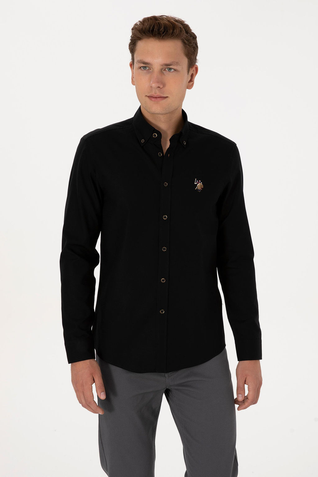 Erkek Siyah Uzun Kollu Basic G_mlek - U.s. polo assn фото 3