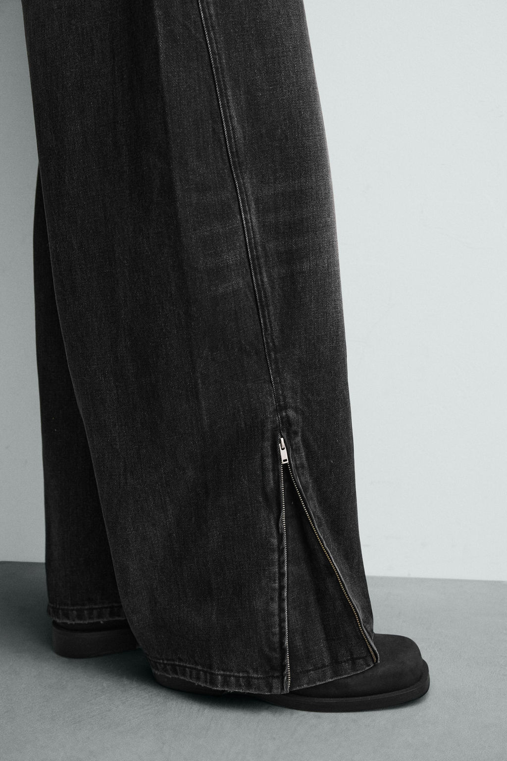 JEANS BALLOON FIT CREMALLERAS / Carb?n - Zara фото 7