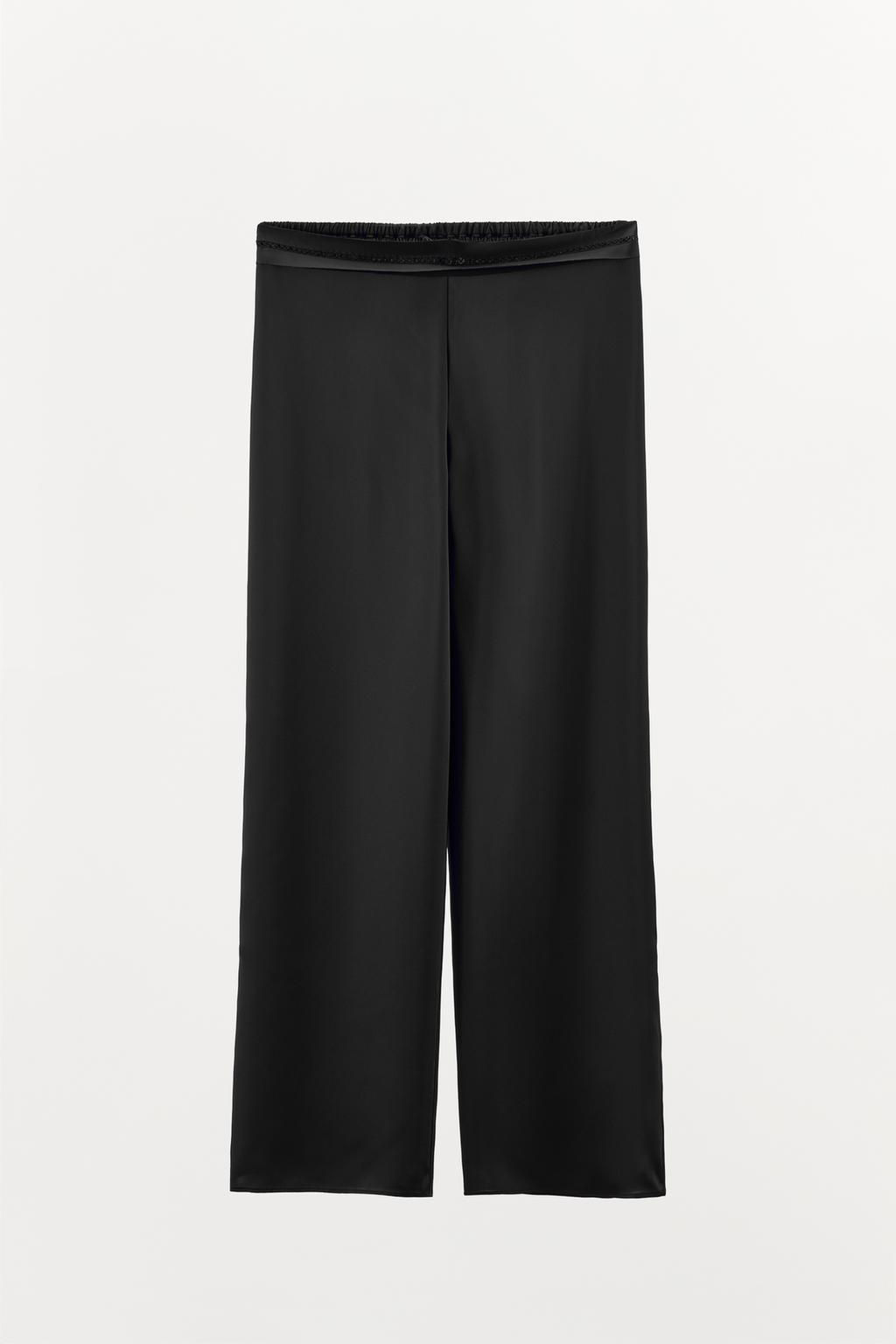 SATIN TROUSERS WITH ENTREDOS DETAIL - Zara фото 3