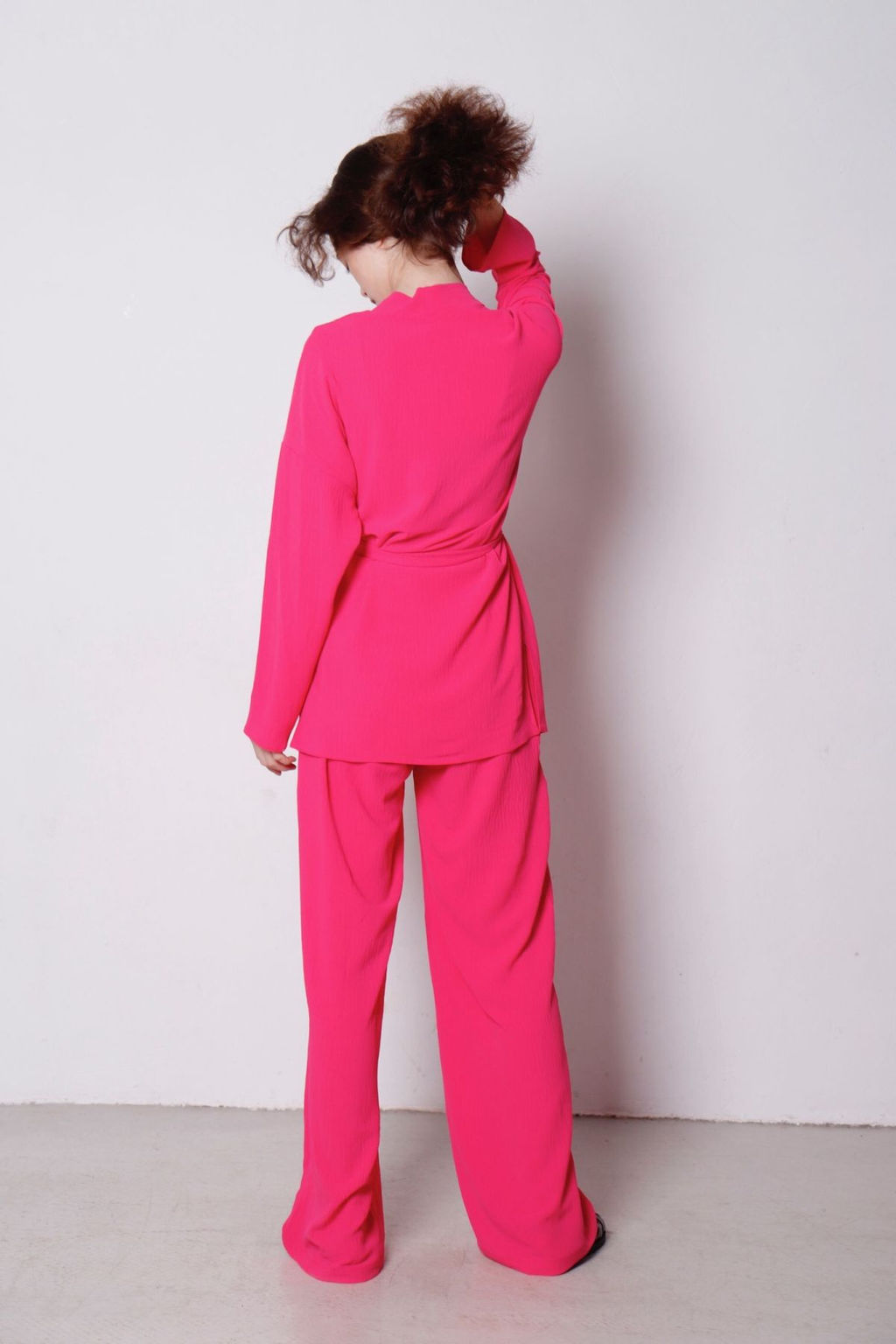 9183 Костюм из кимоно и брюк-палаццо ярко-розовый - Martichelli фото 20