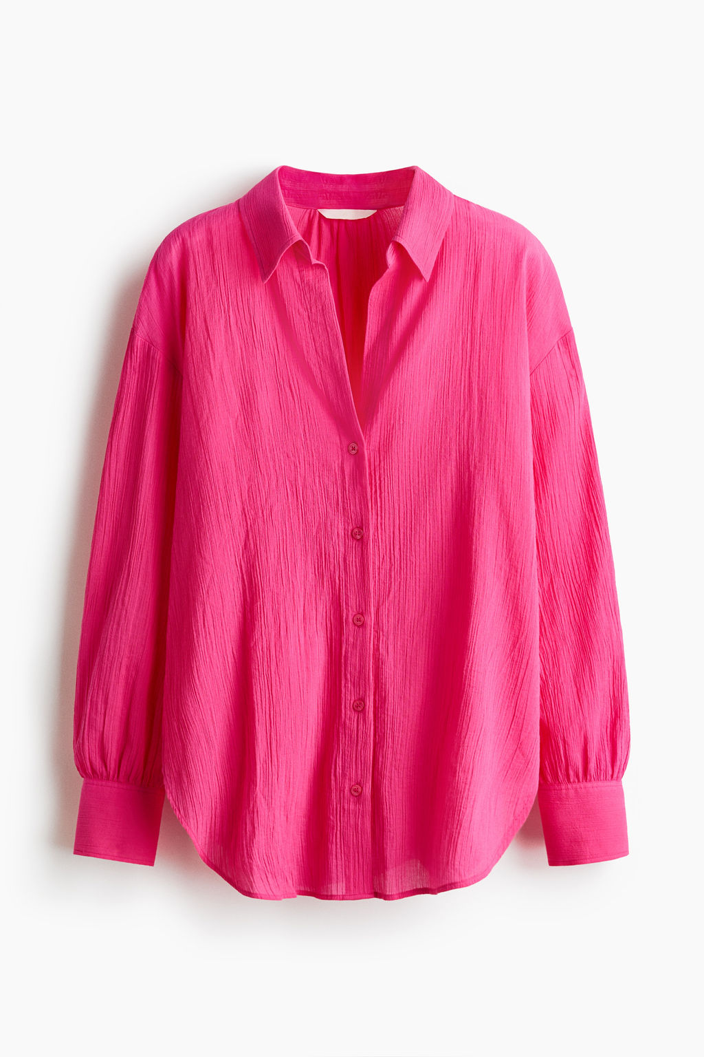 Camisa de algod?n con efecto arrugado - H&m фото 2