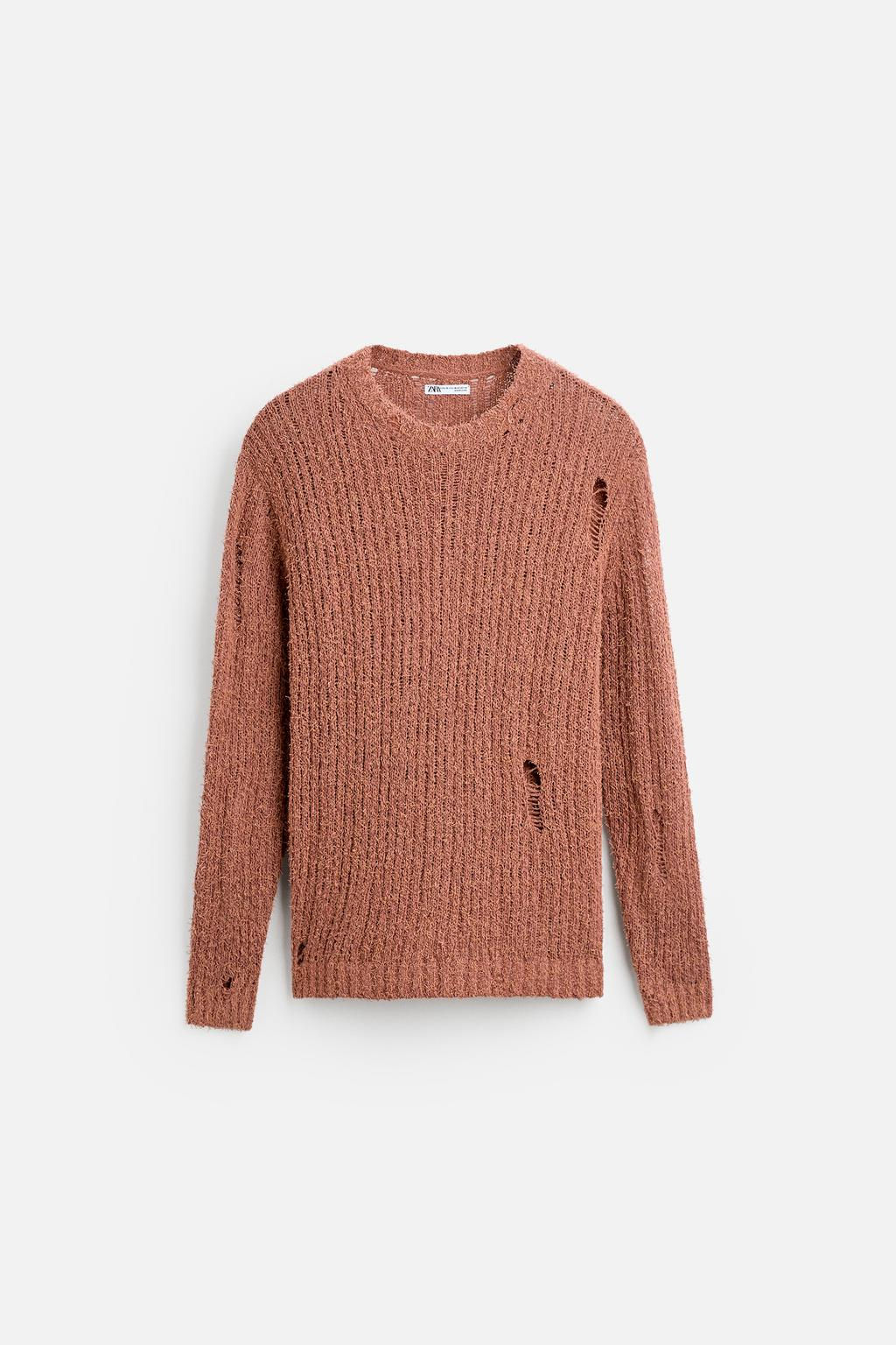 RIPPED-EFFECT SWEATER - Zara фото 6