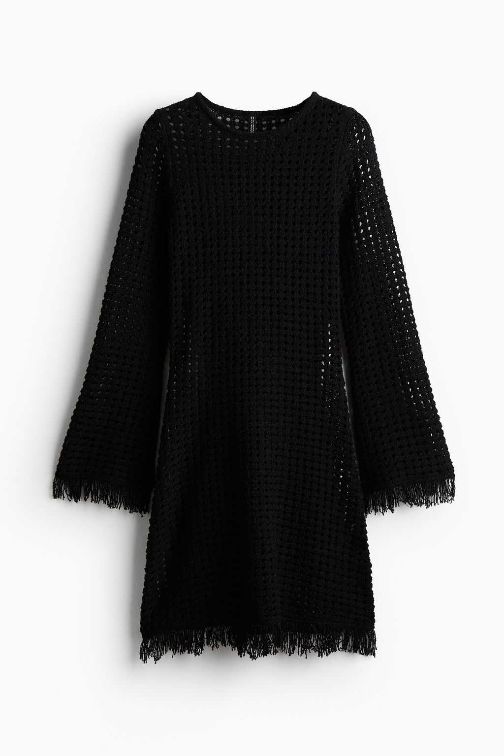 Vestido en punto calado con flecos - H&m фото 9