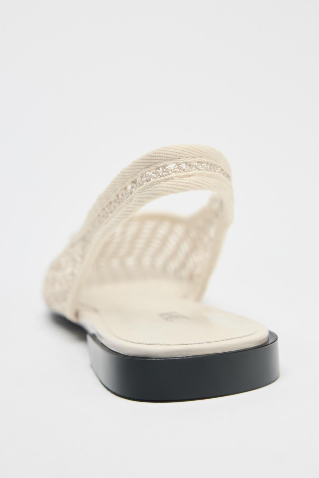 MESH SLINGBACK BALLERINAS - Zara фото 8