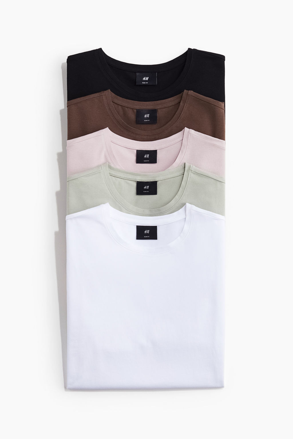 Pack de 5 camisetas Slim Fit - H&m фото 7