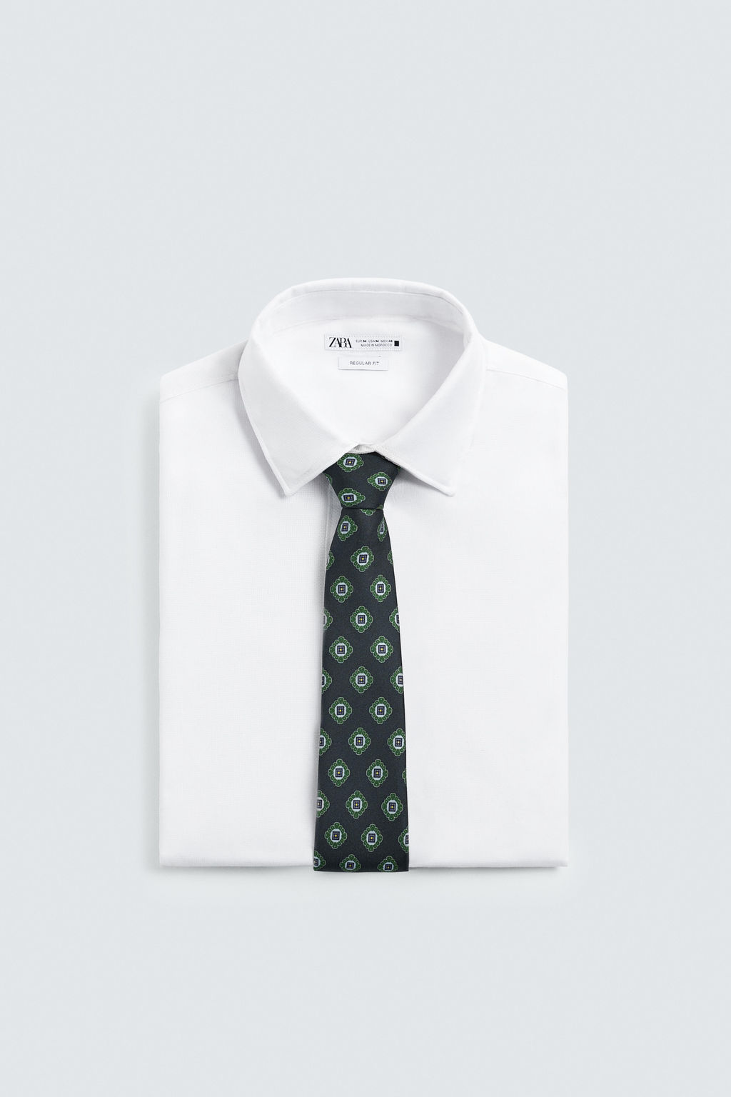 CORBATA JACQUARD GEOM?TRICO 100% SEDA / Marino - Zara фото 4
