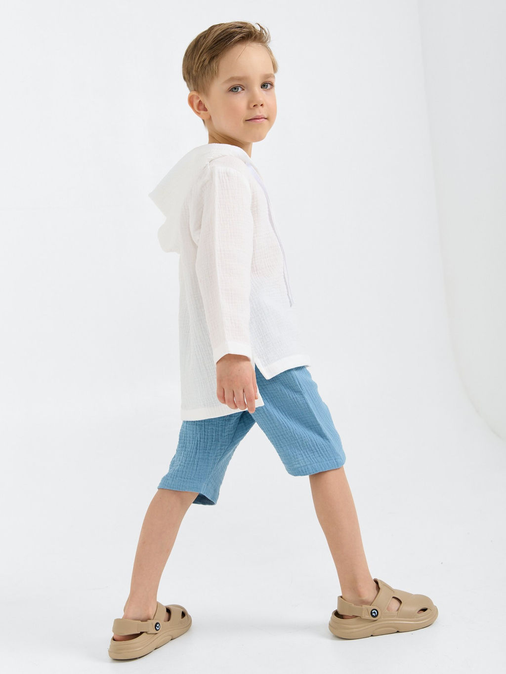 Шорты муслиновые Деним - Bungly фото 7