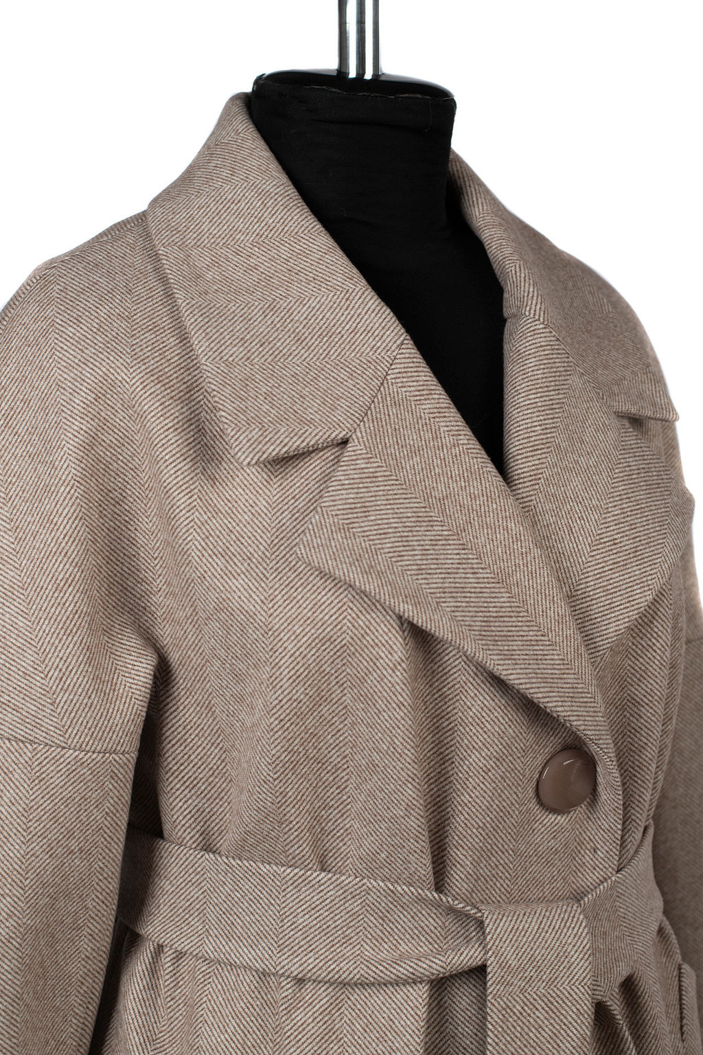 Пальто женское демисезонное (пояс) - El podio фото 9