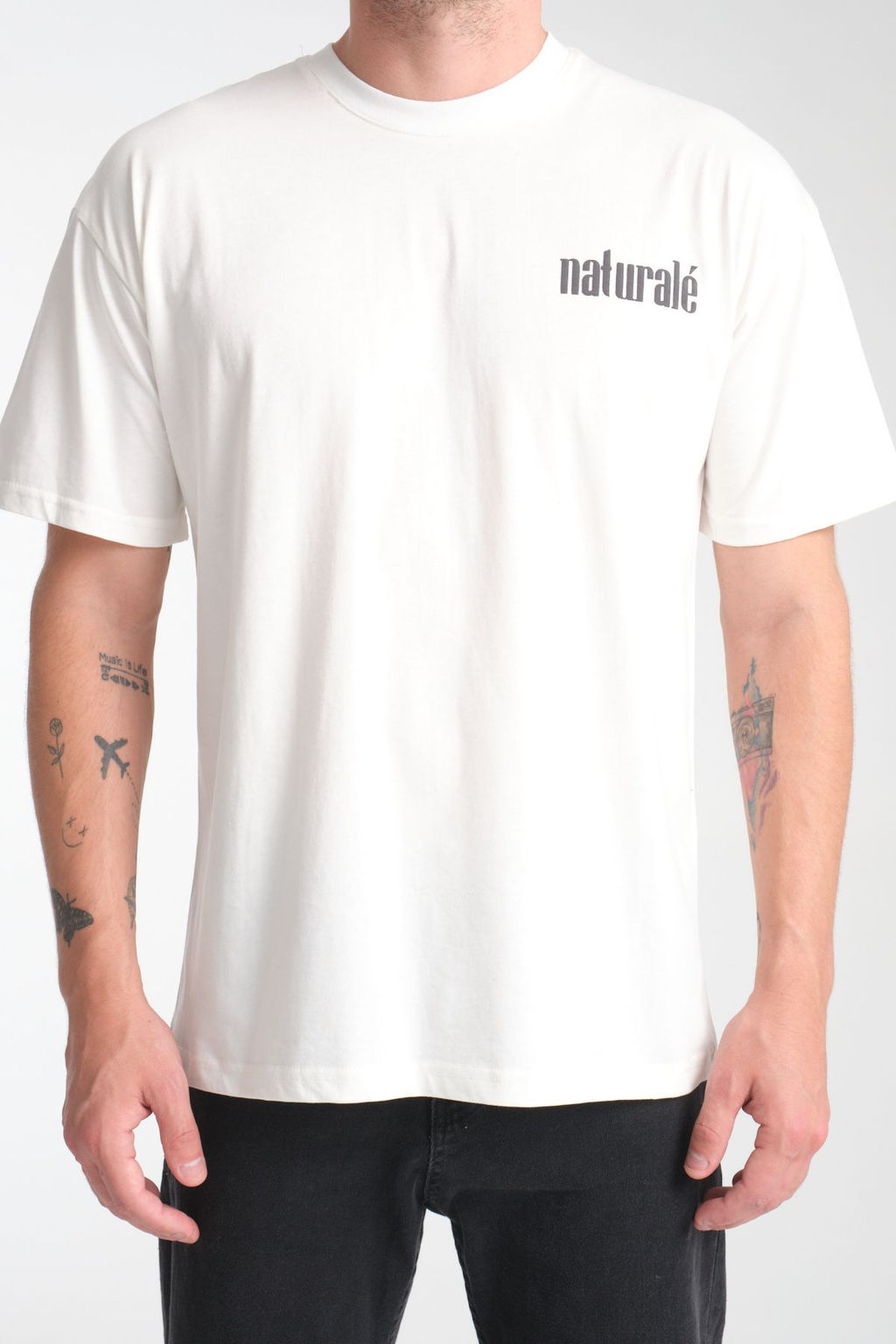 TRENDYOL MAN Beyaz Oversize/Genis Kesim Kabar?k Bask?l? %100 Pamuk T-Shirt TMNSS25TS00200 - Trendyolmilla фото 4