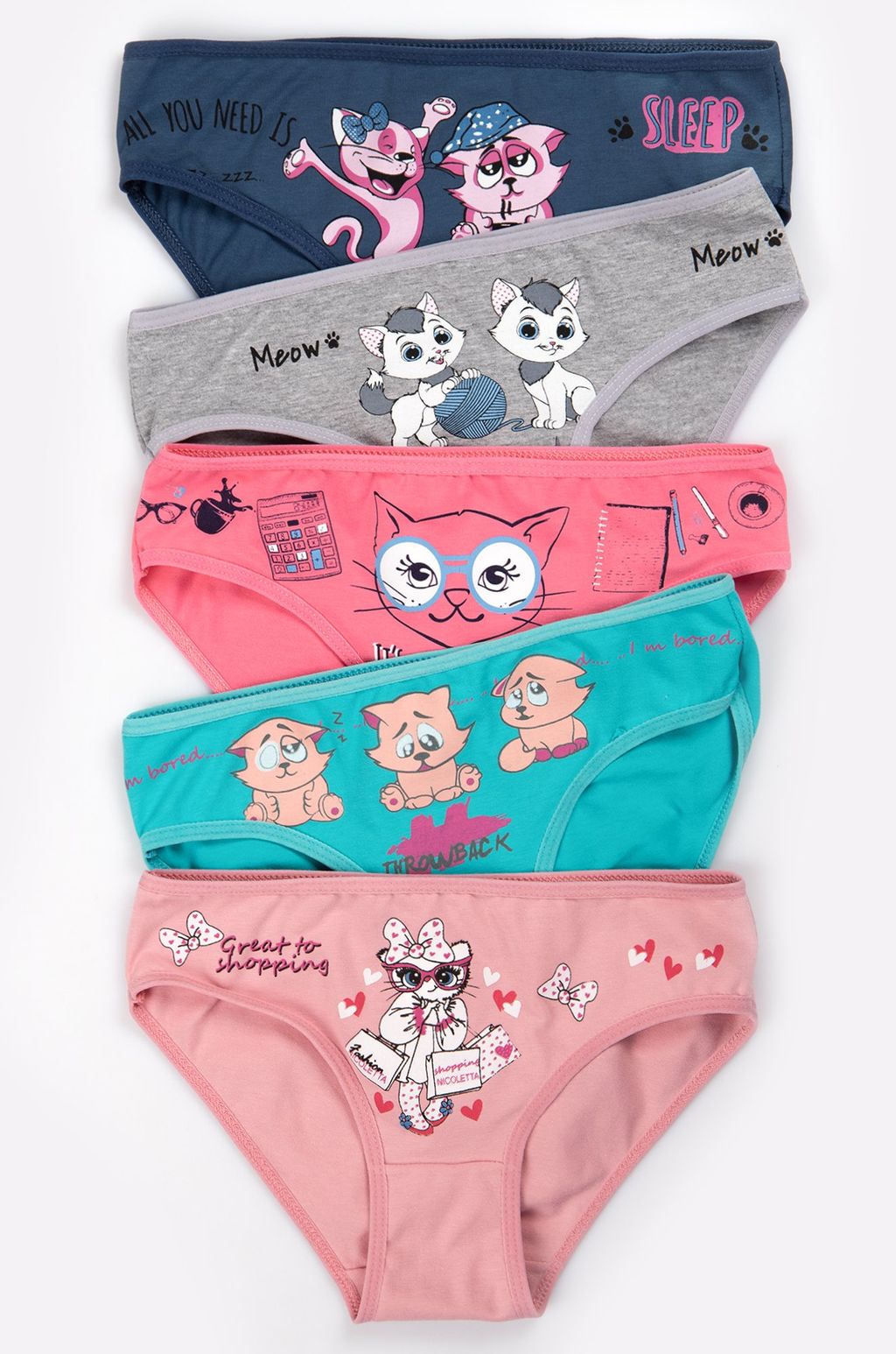 Трусы для девочки 5шт. Happy Fox  фото 2