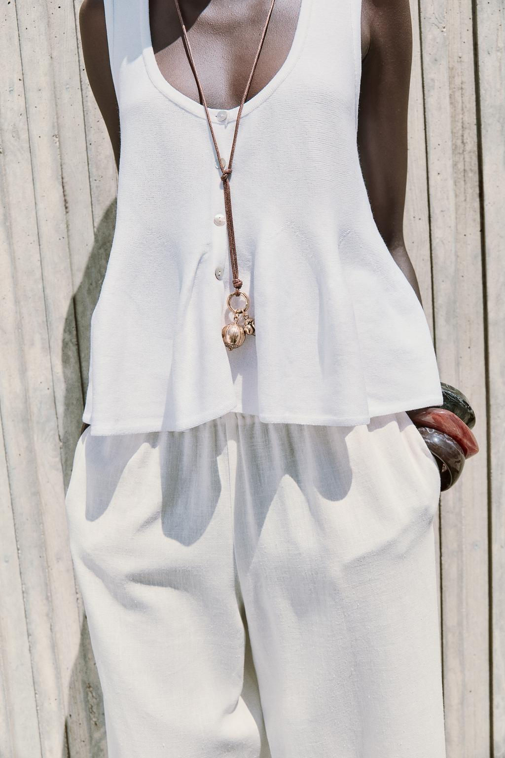 KNIT PEPLUM TOP - Zara фото 4