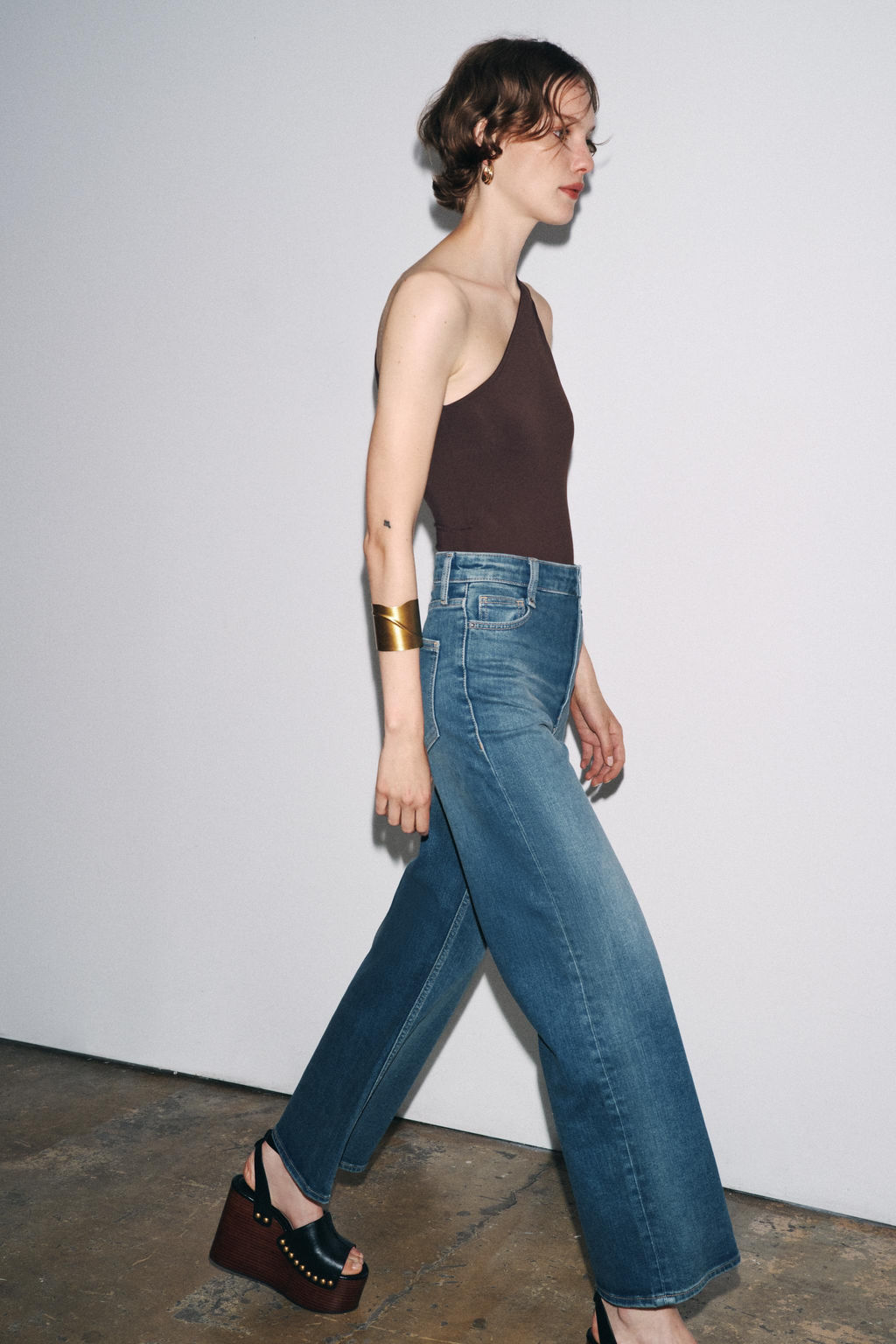 JEANS ZW COLLECTION WIDE LEG HIGH-WAIST - Zara фото 7