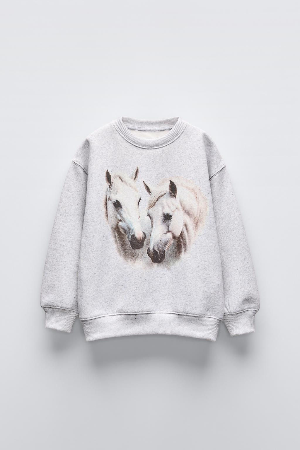 HORSE PRINT SWEATSHIRT - Zara фото 3