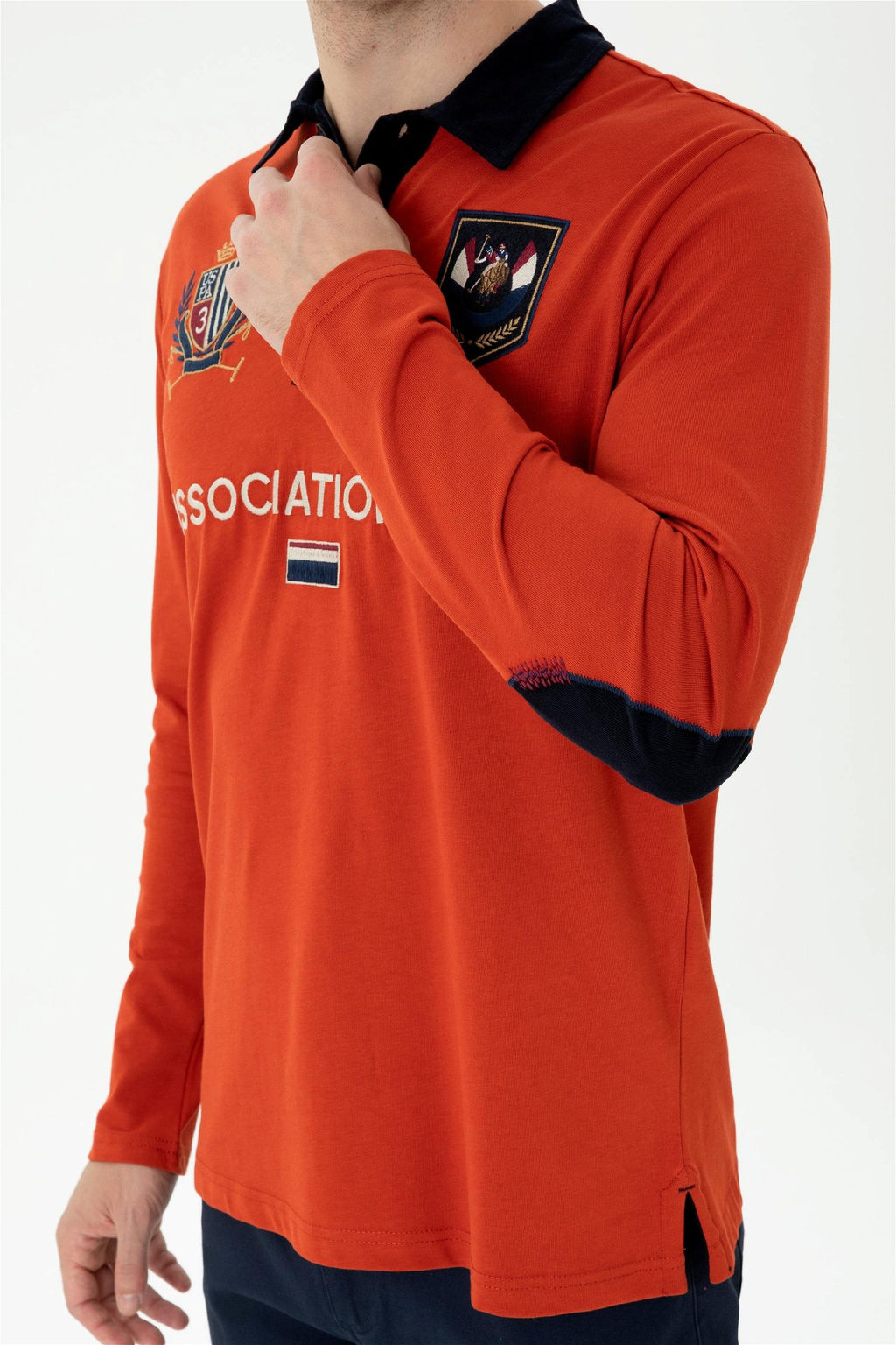 U. S. Polo Assn Мужская толстовка с воротником поло и плиткой - U.s. polo assn фото 13