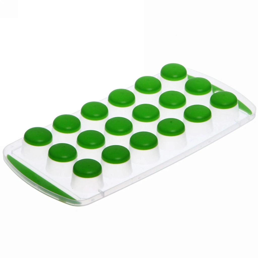 Цена за 3 шт. Форма для льда пластиковая с силиконом "Шарики" 24,5*11,5см