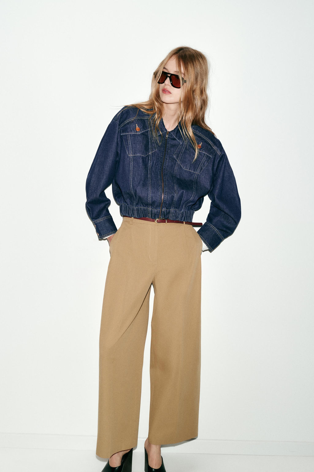 Z1975 DENIM BOMBER JACKET - Zara фото 23