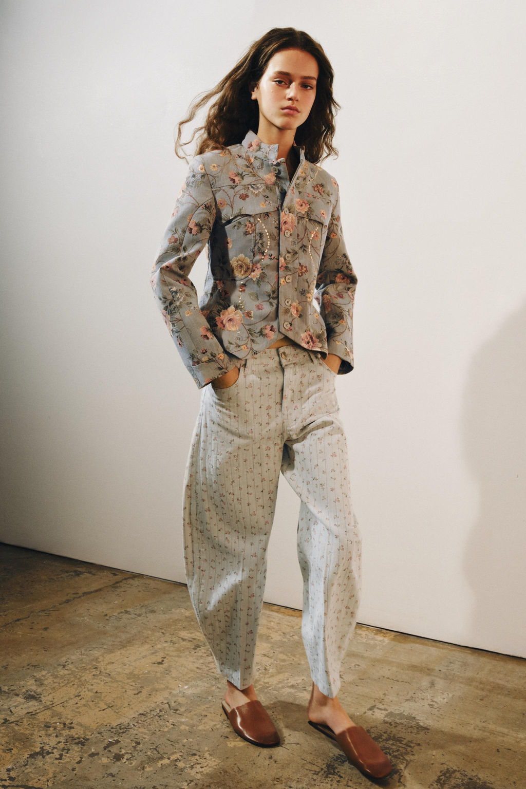 BLAZER JACQUARD ZW COLLECTION / celeste vigore