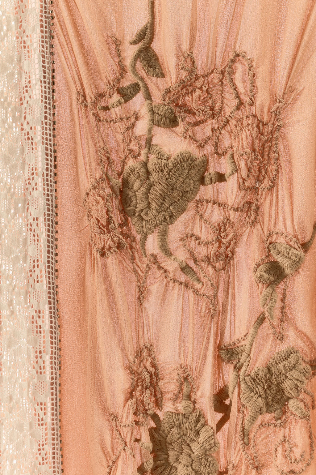 TEXTURED EMBROIDERED LACE DRESS - Zara фото 14