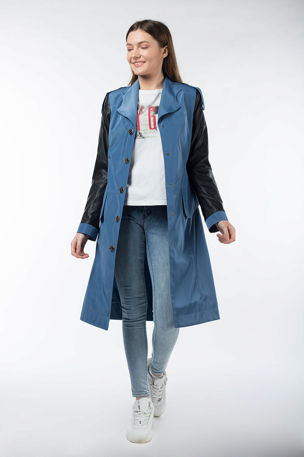 03-1710 Плащ женский (пояс) - El podio фото 7