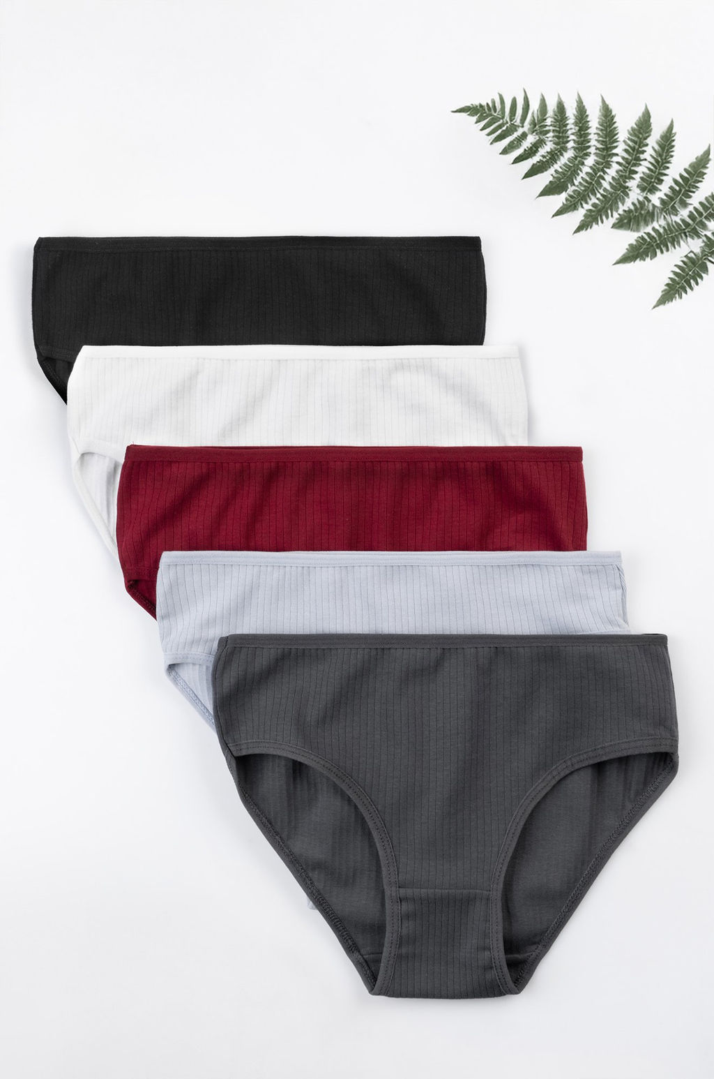 Трусы для девочки в рубчик 5шт. Happyfox