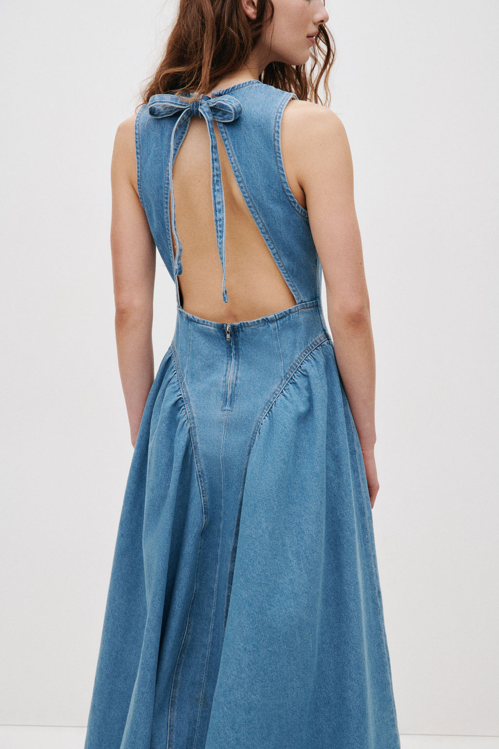 Vestido denim con espalda descubierta - H&m фото 5