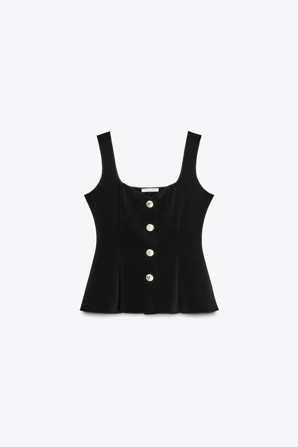 STRETCH PEPLUM WAISTCOAT TOP - Zara фото 6