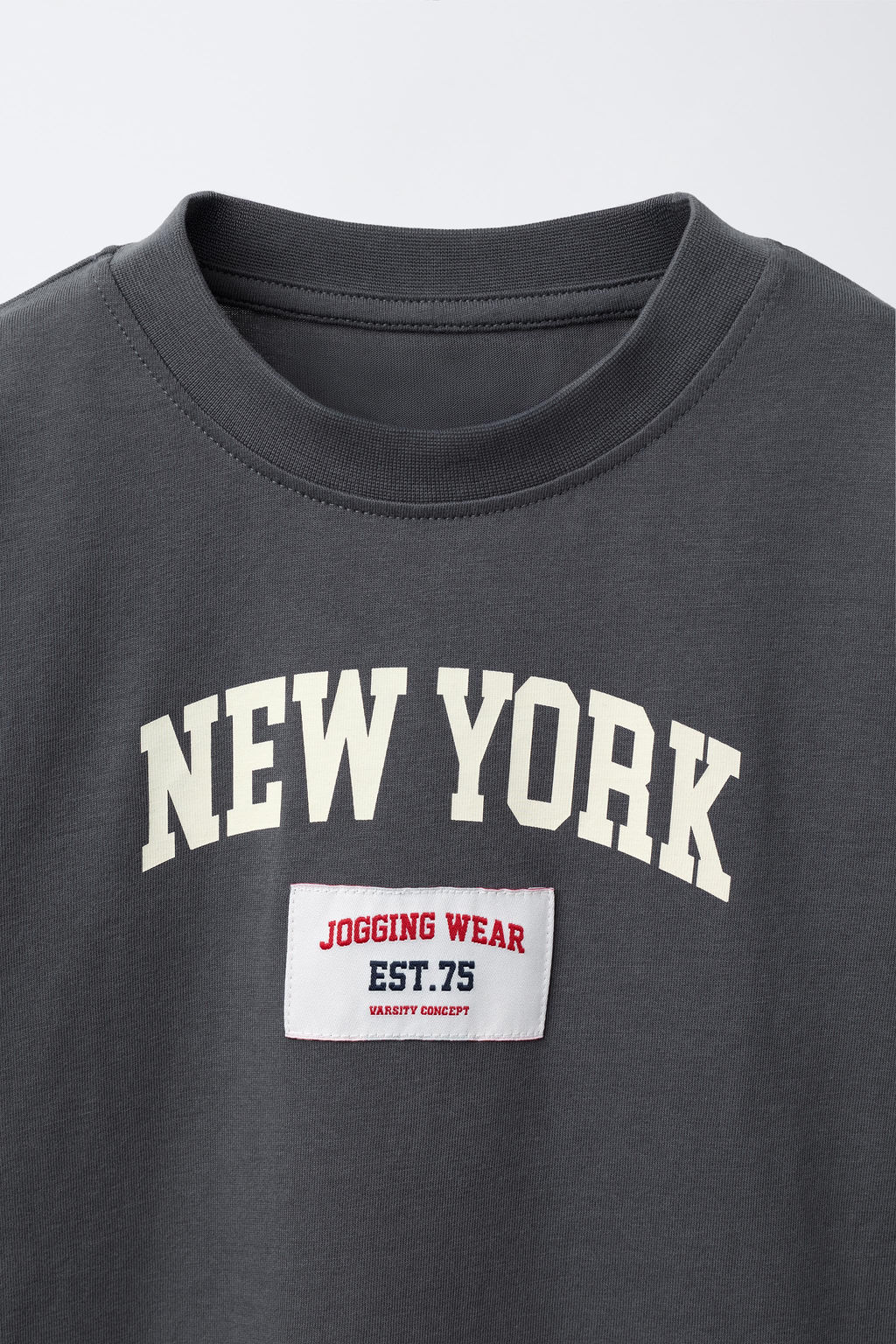 JOGGING T-SHIRT WITH LABEL - Zara фото 3