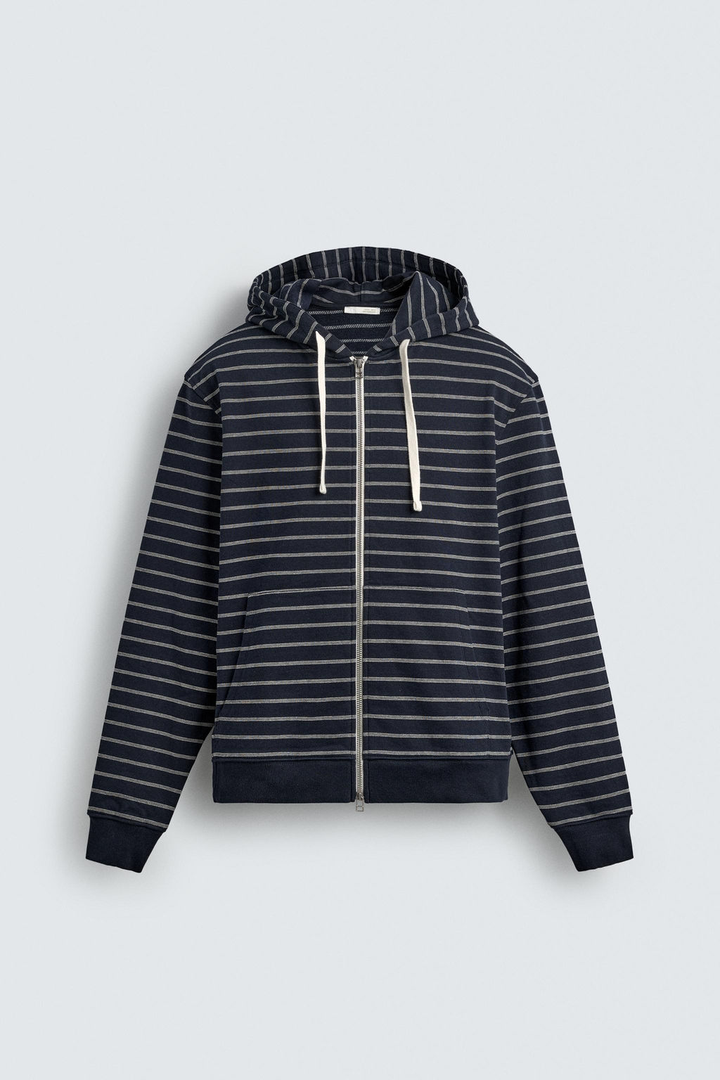 SUDADERA RAYAS CAPUCHA / Marino / Blanco - Zara фото 6