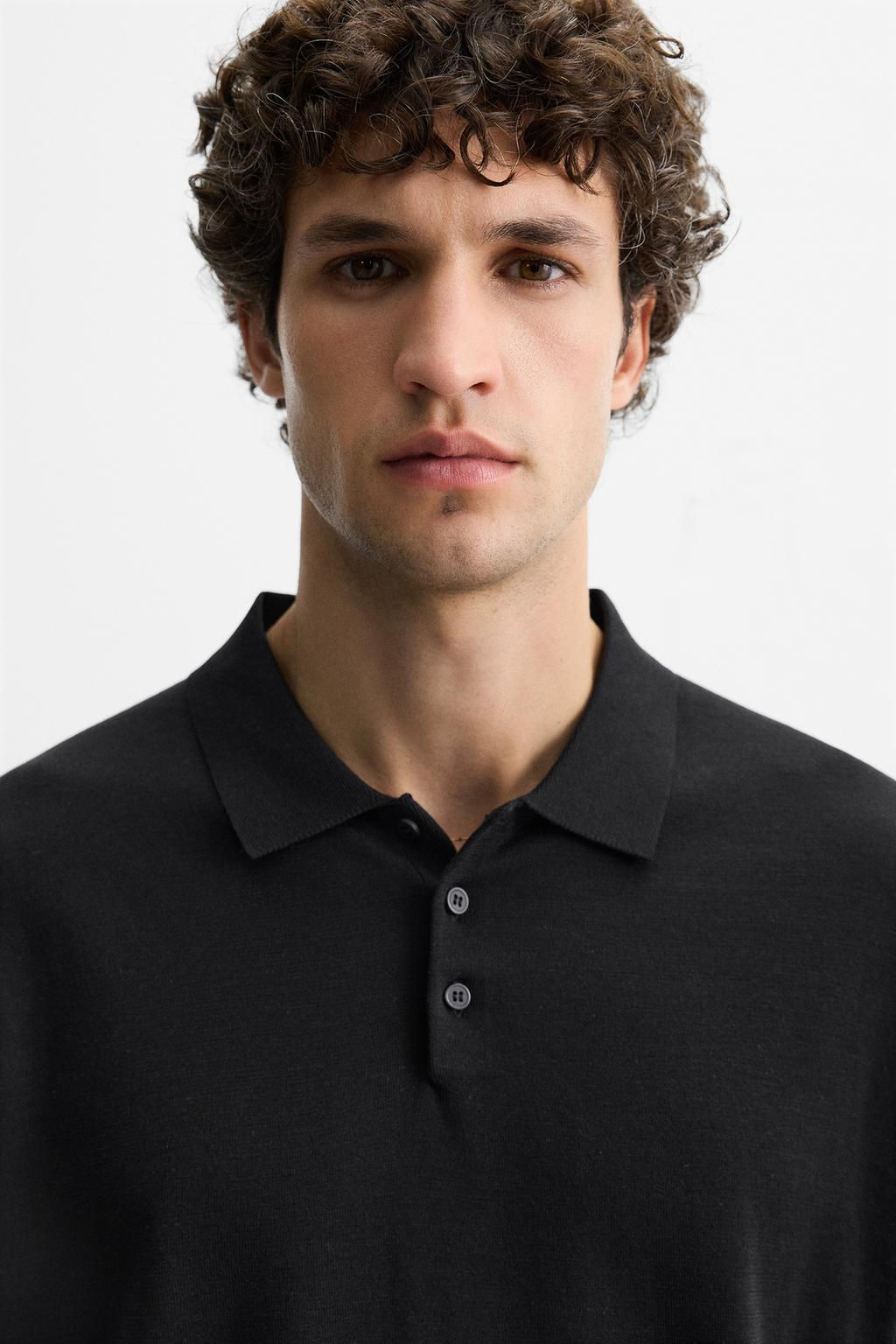 KNIT COTTON - SILK POLO SHIRT - Zara фото 22