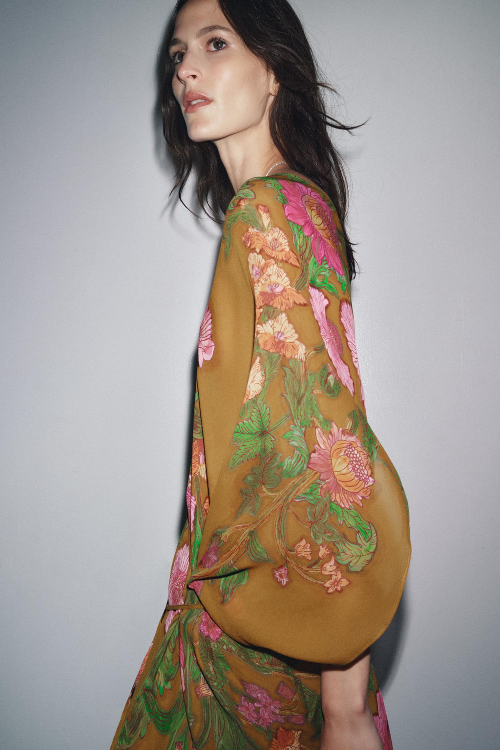 ZW COLLECTION FLORAL OVERSIZE DRESS - Zara фото 3