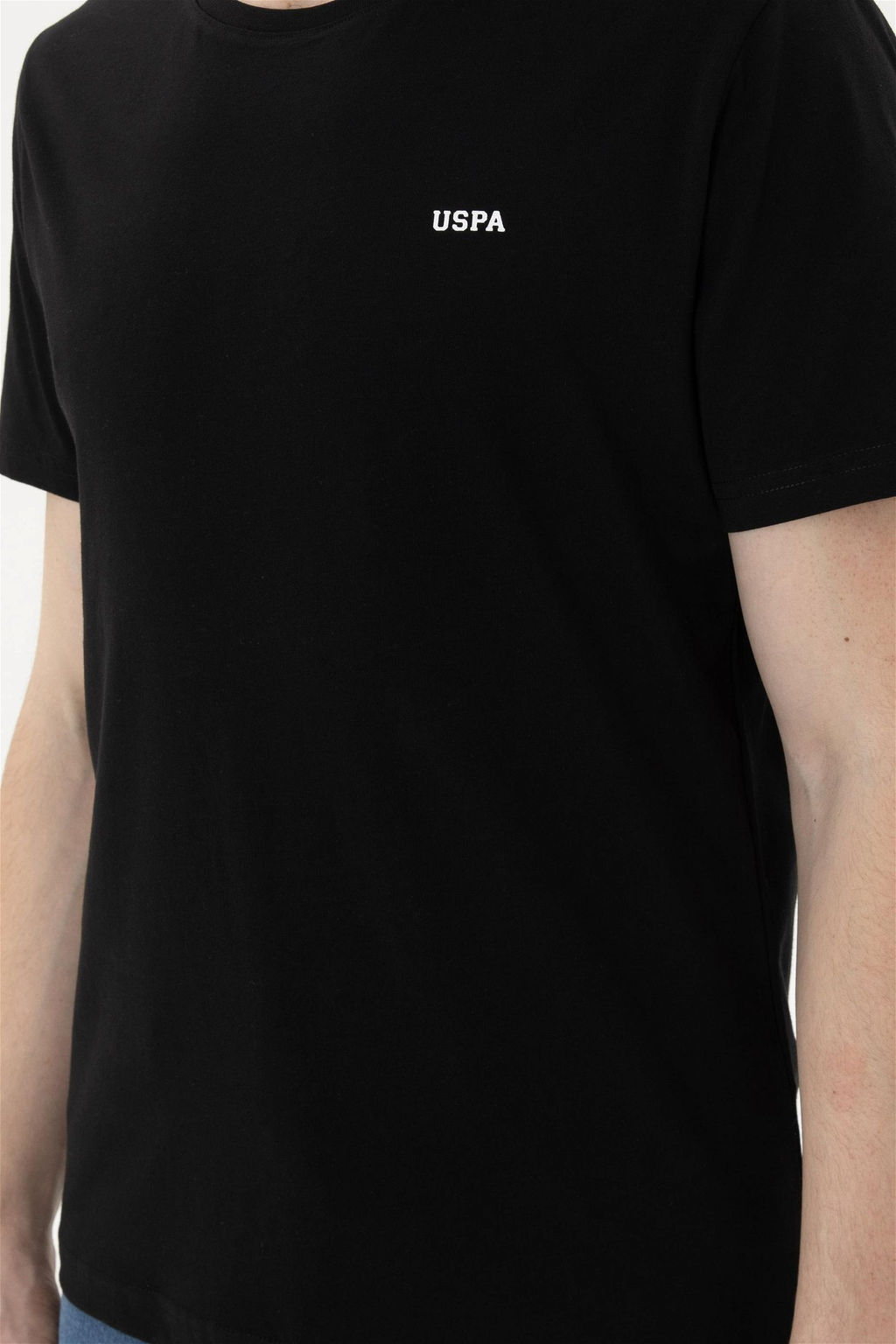 Мужская черная базовая футболка - U.s. polo assn фото 6