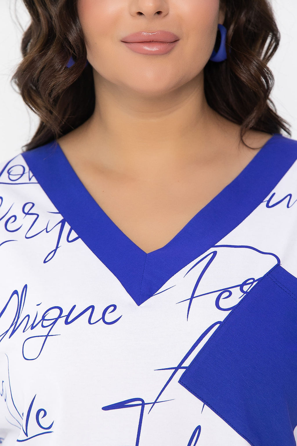 Блуза Лоран (белая) Б13509-20М - Lt collection фото 8