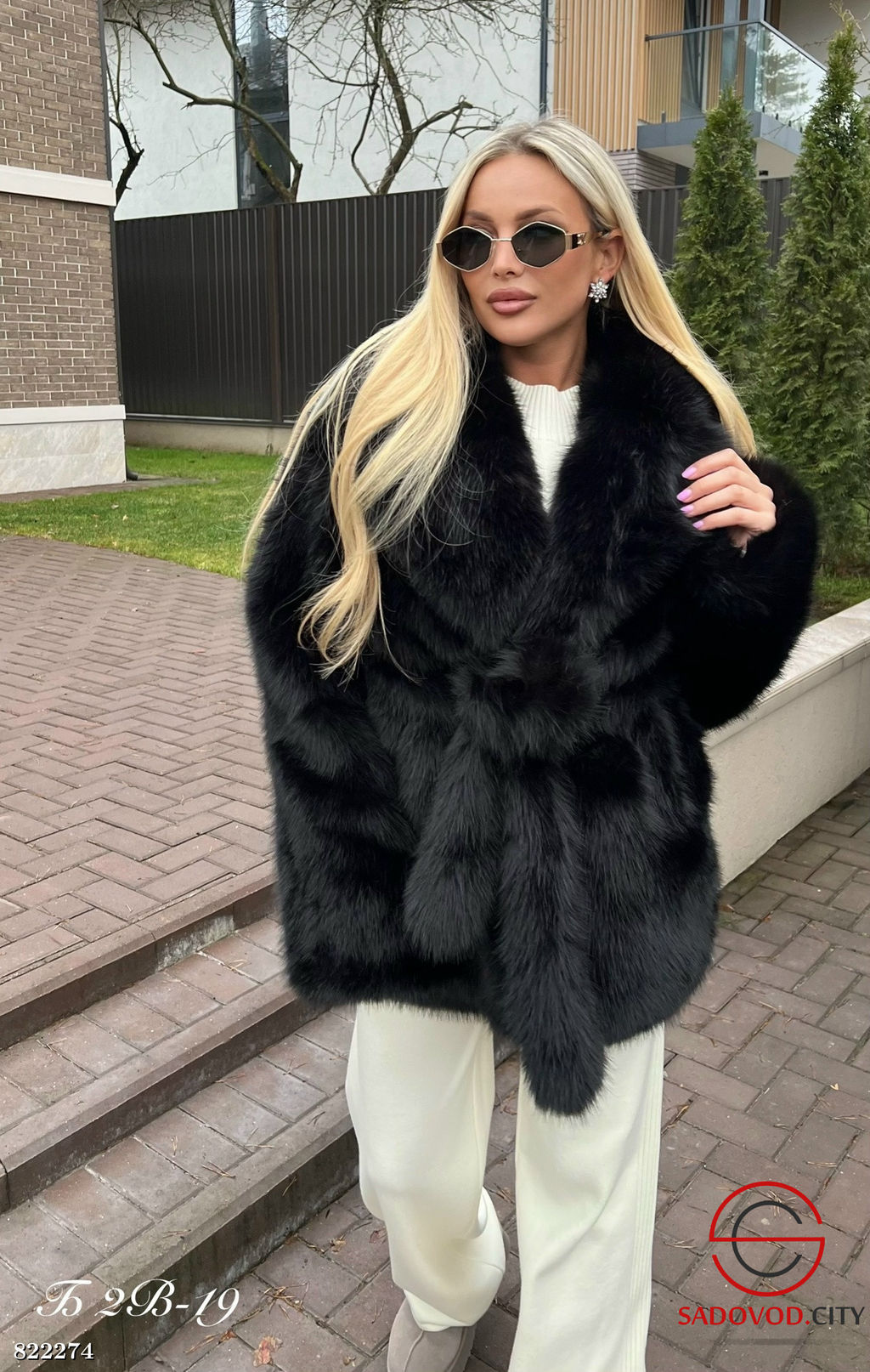 Шуба женская из искусственного меха